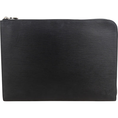 Louis Vuitton Noir Epi Leather Pochette Jour Clutch