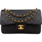 Chanel Quilted Lambskin Small 24K Gold Double Flap Shoulder Bag