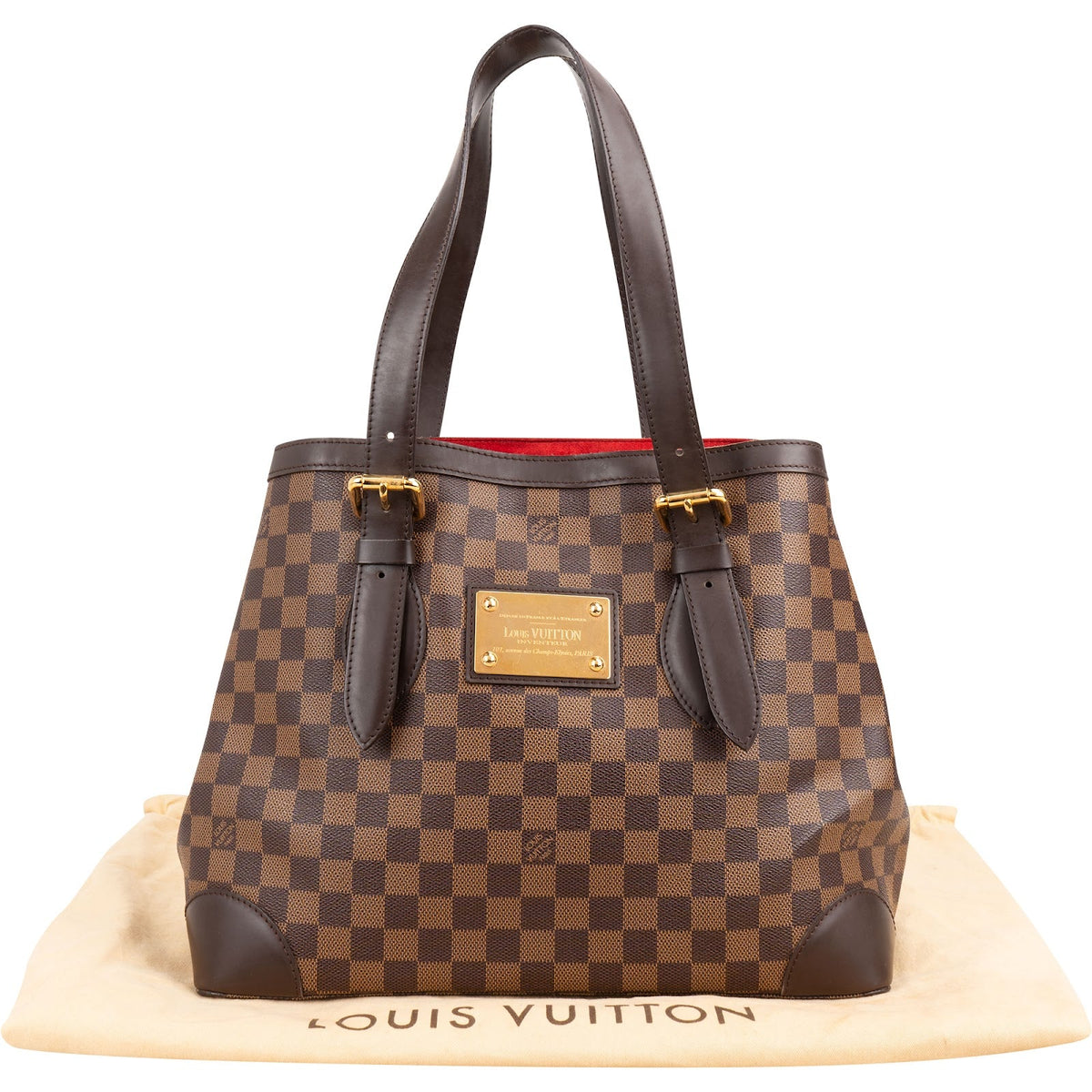 Louis Vuitton Monogram Damier Ebene Hamstead GM Shoulder Bag