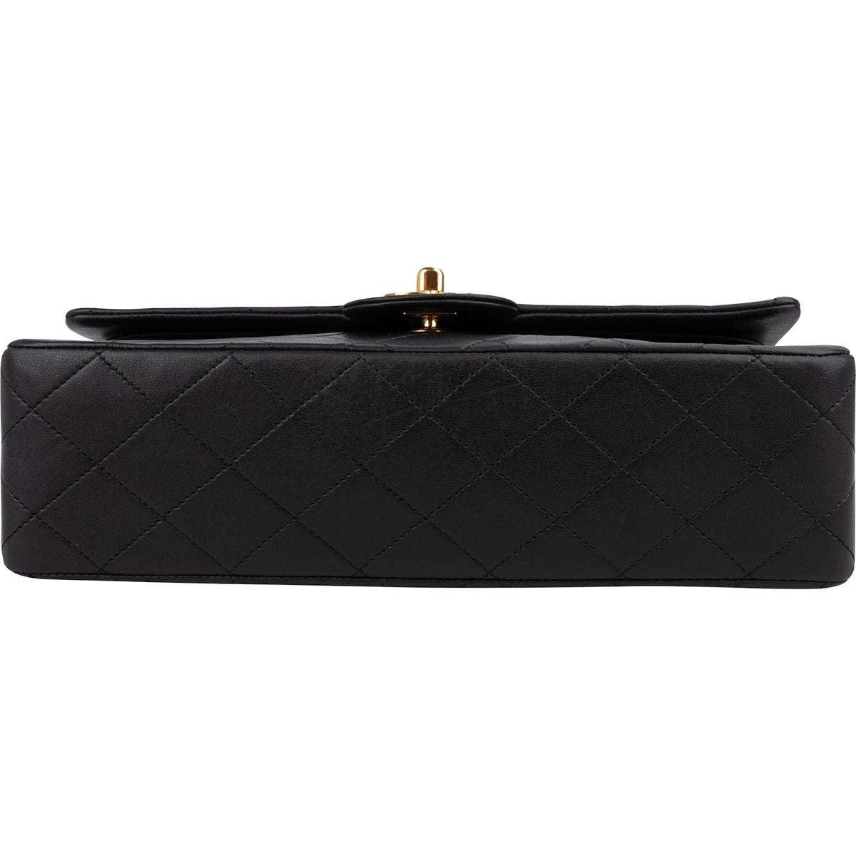 Chanel Quilted Lambskin 24K Gold Medium Double Flap Shoulder Bag