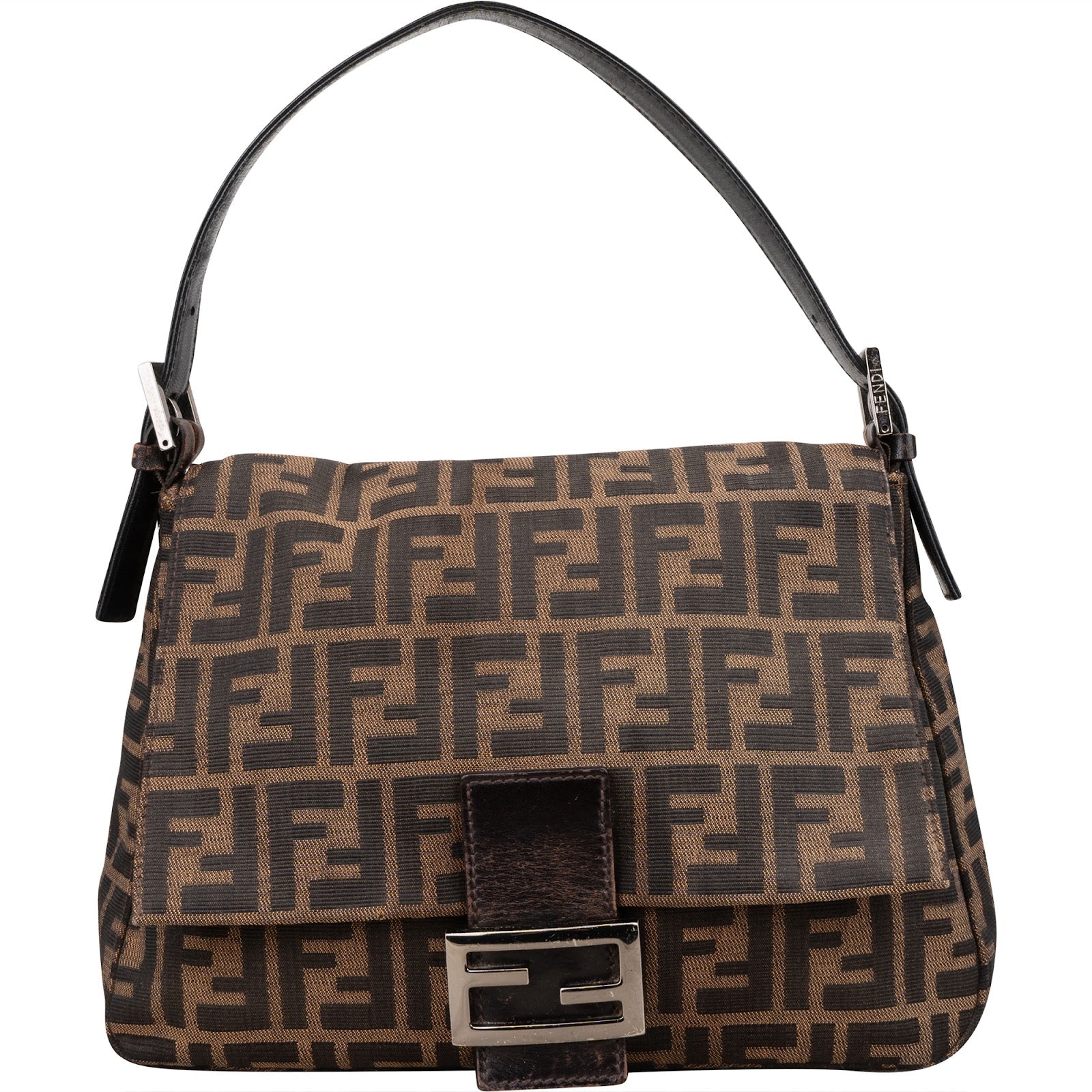 Fendi Monogram FF Mamma Baguette Shoulder Bag