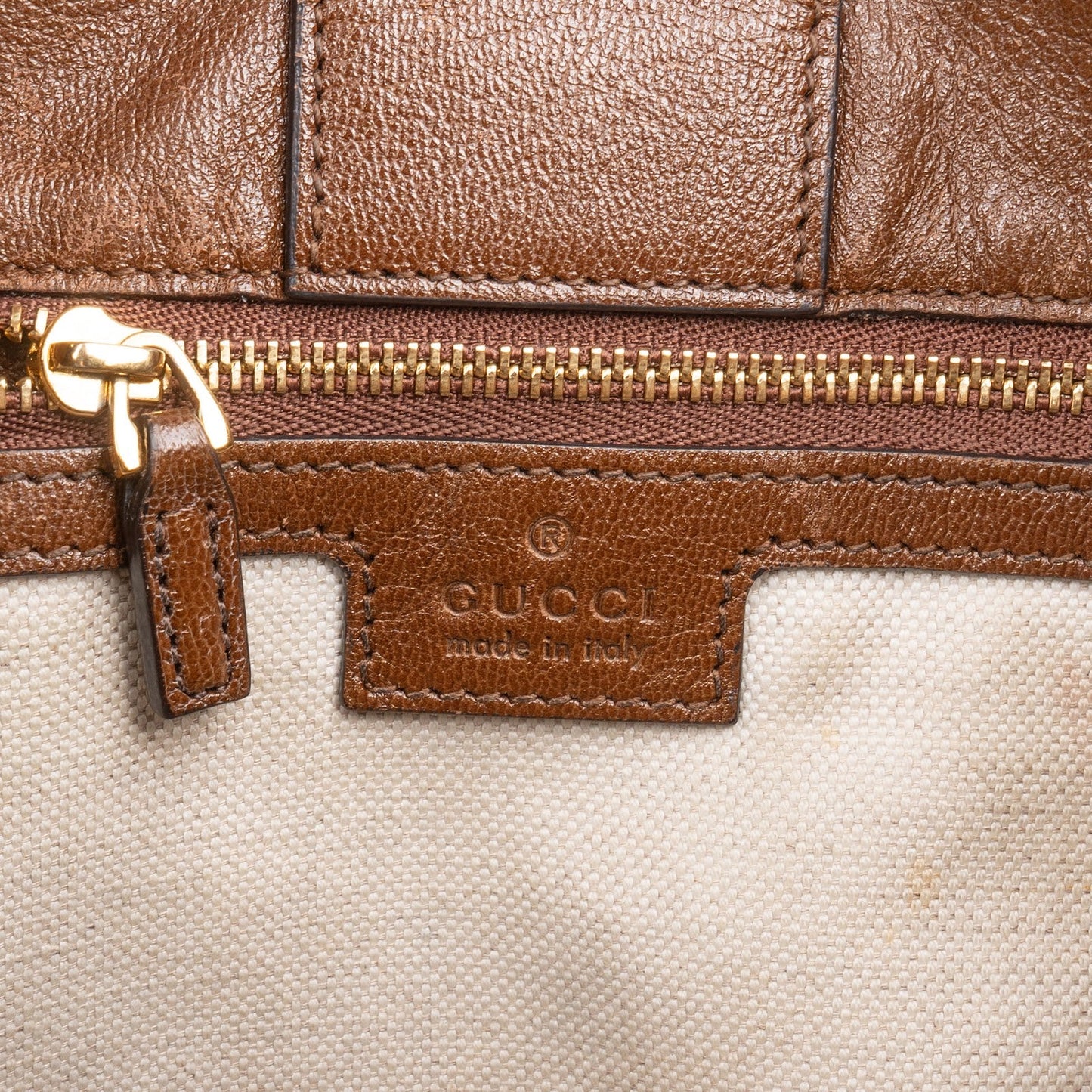 Gucci Monogram GG Supreme Canvas Horsebit Tote Shoulder Bag