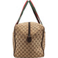 Gucci Monogram GG Canvas Web Boston Handbag