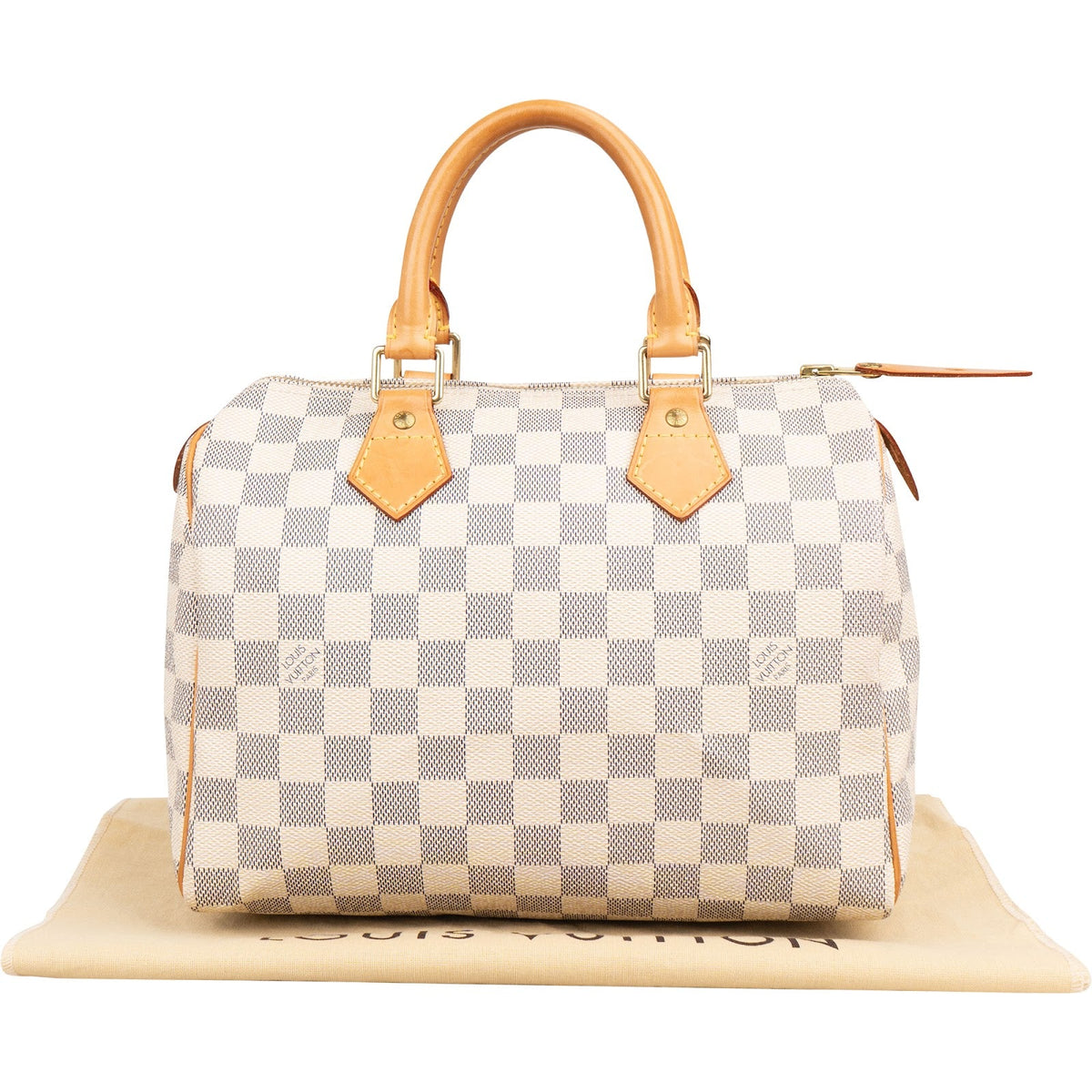 Louis Vuitton Monogram Damier Azur Speedy 25 Handbag