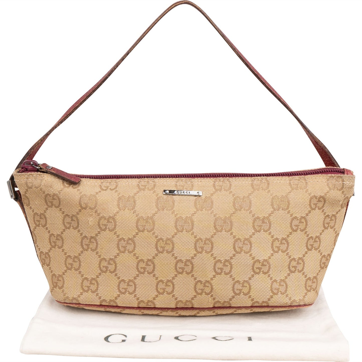Gucci Monogram GG Canvas Pochette Handbag