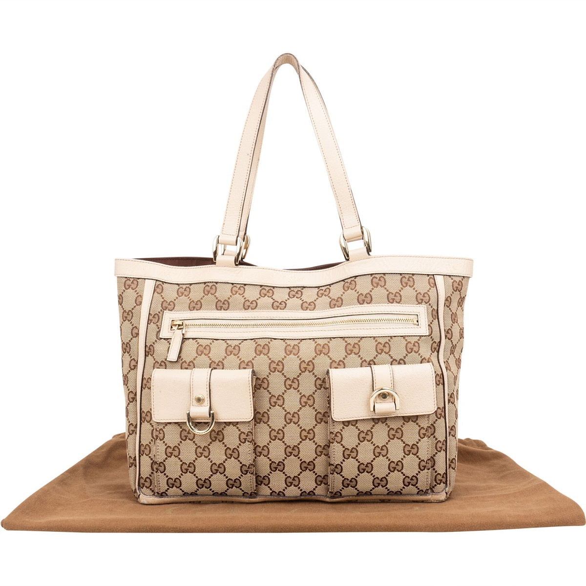 Gucci Monogram GG Canvas Abbey Shoulder Bag