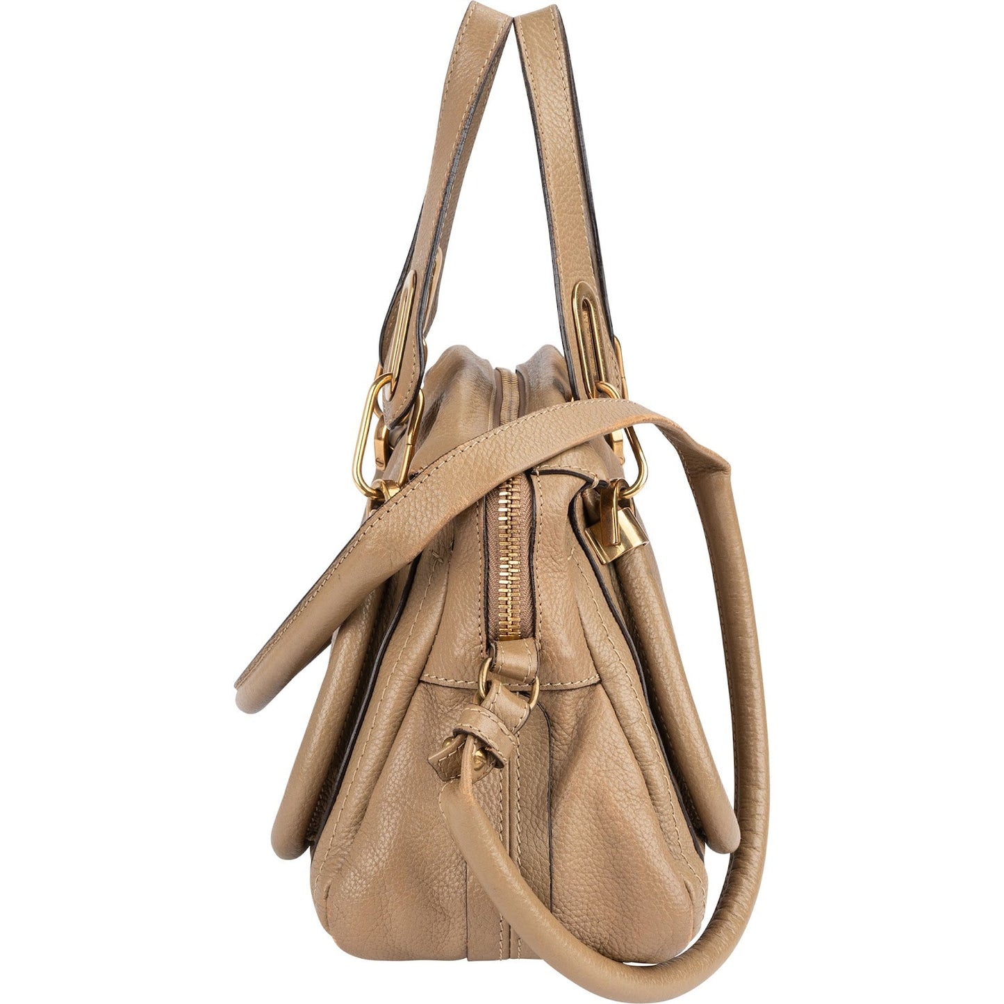 Chloé Pebbled Leather Paraty Handbag