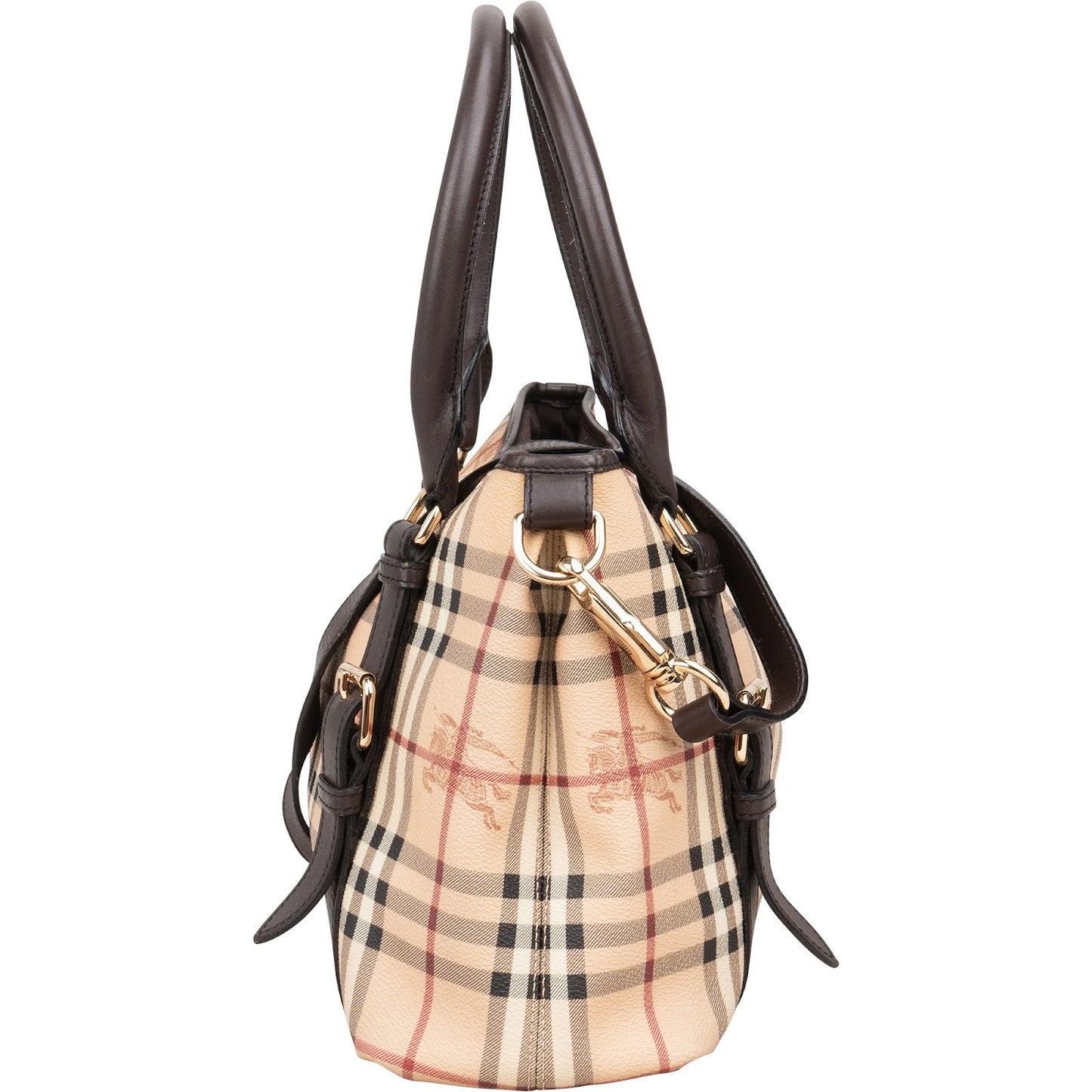 Burberry Nova-Check Monogram Haymarket Shoulder Bag