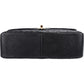 Chanel Quilted Caviar Leather Gold Jumbo Double Flap Crossbody Bag