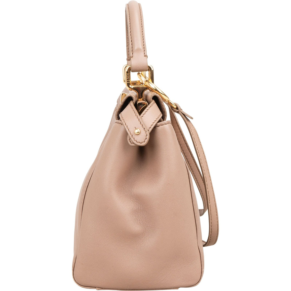 Fendi Leather Peekaboo Mini Handbag