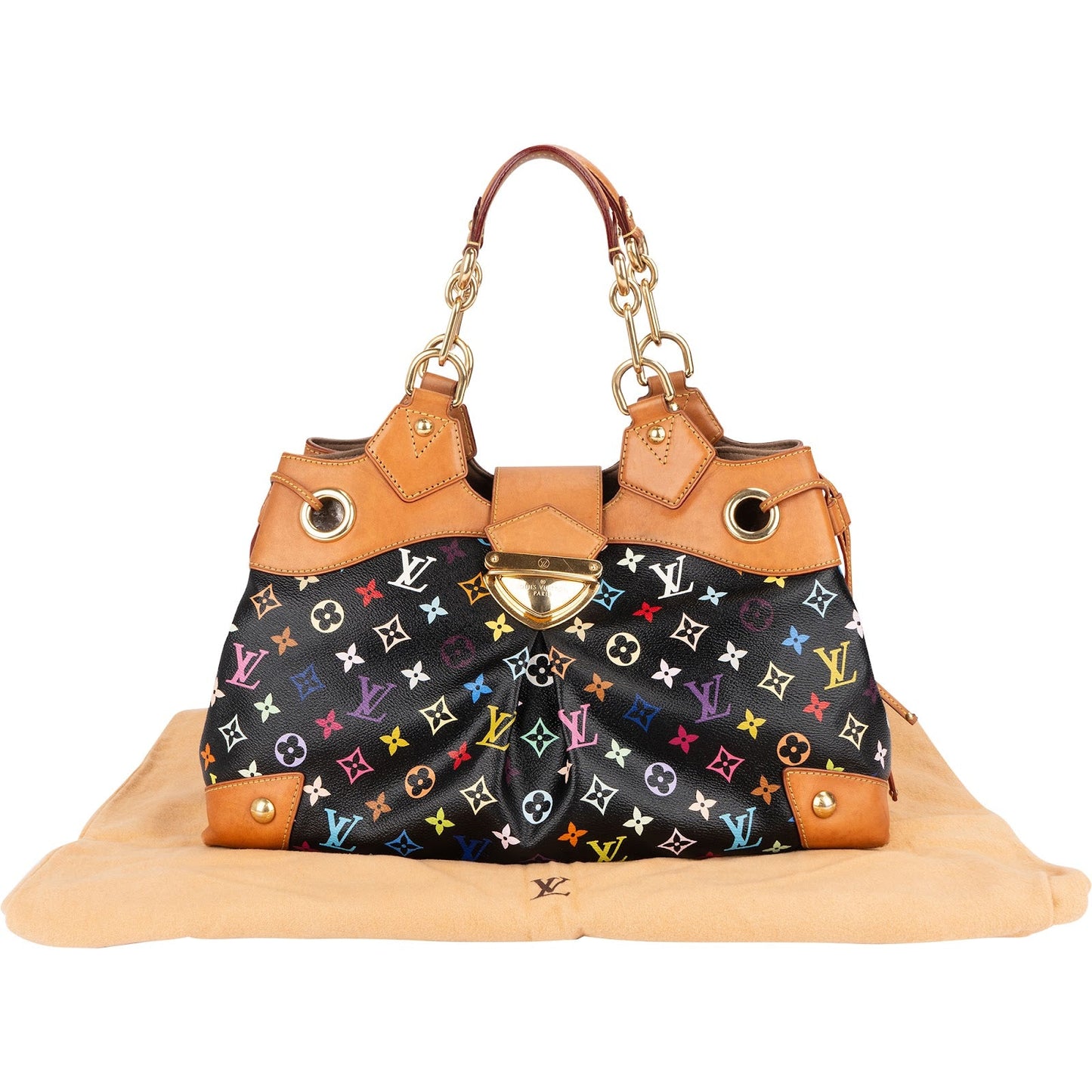 Louis Vuitton Canvas Monogram Murakami Multicolor Ursula GM Handbag