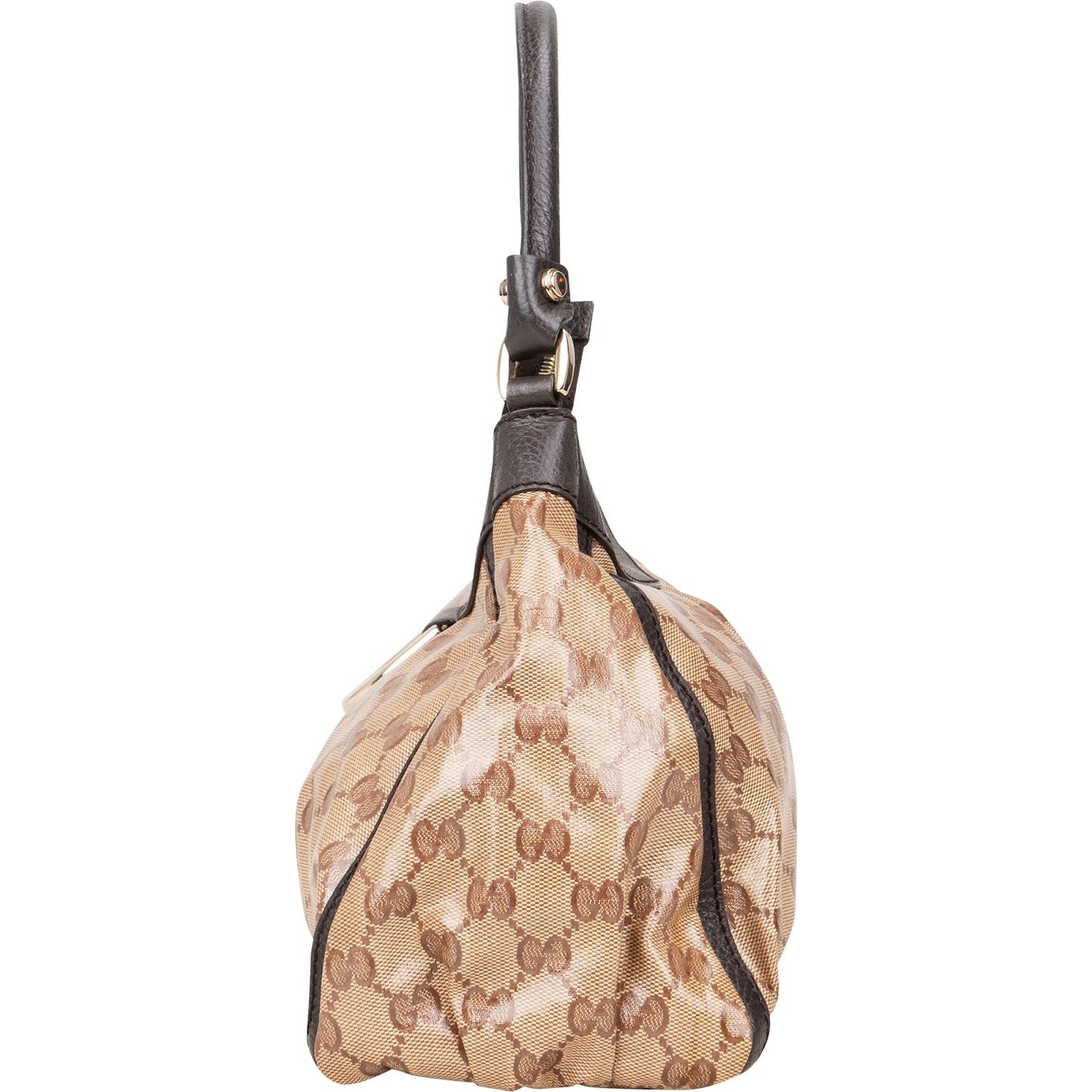 Gucci Monogram GG Patent Abbey Handbag