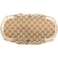 Gucci Monogram GG Canvas Metallic Leather Sukey Handbag