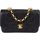 Chanel Quilted Lambskin 24K Gold Small Diana Single Flap Crossbody Bag