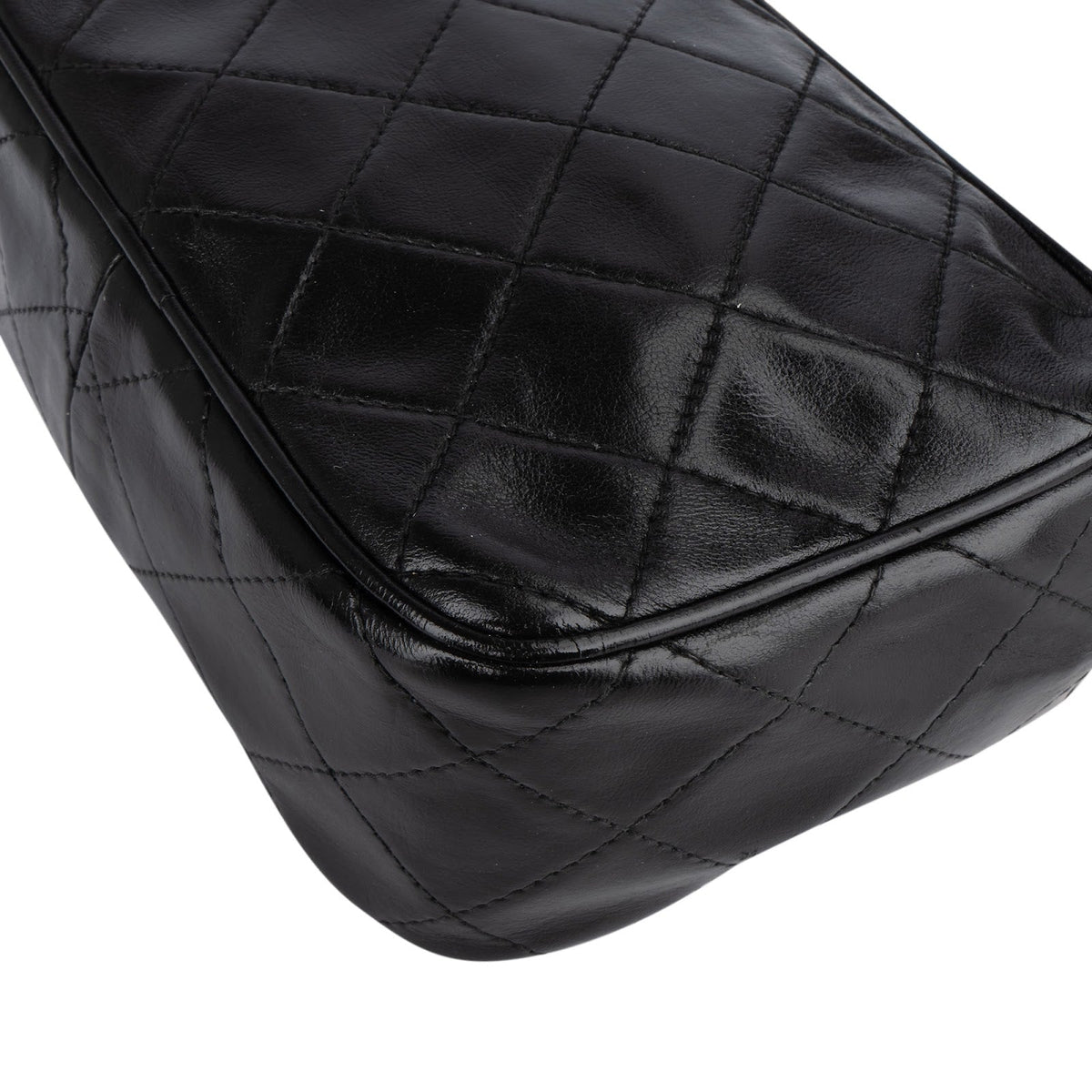 Chanel Quilted Lambskin CC Camera Crossbody Bag