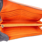 Hermès Orange Ostrich Leather Kelly Wallet