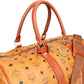 MCM Monogram Visetos Boston Travel Bag 50