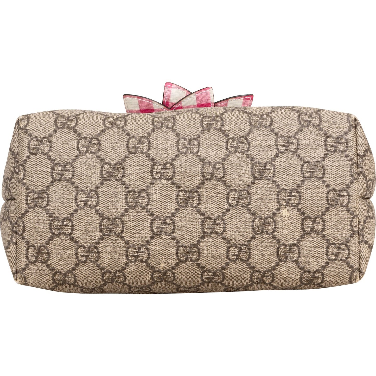 Gucci Monogram GG Supreme Children's Tote Bow Handbag