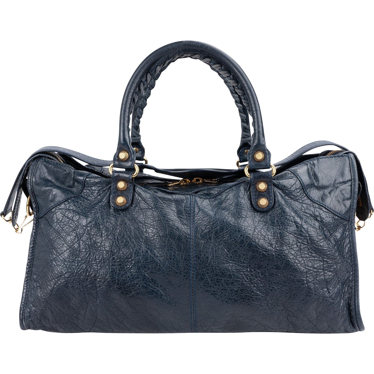 Balenciaga Blue Leather City Handbag
