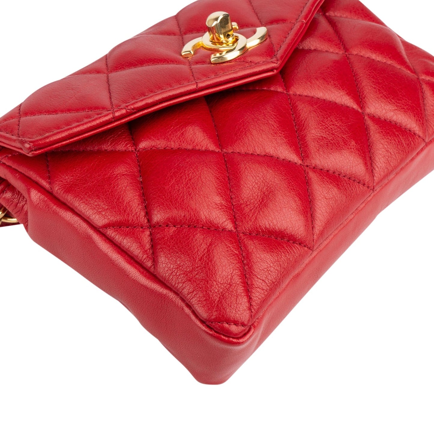 Chanel Quilted Lambskin CC Belt Crossbody Bag