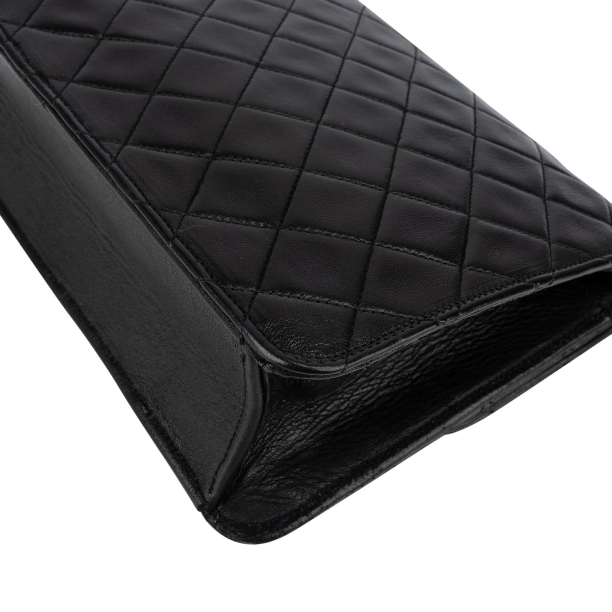 Chanel Quilted Lambskin 24K Gold Single Flap Shoulder Bag