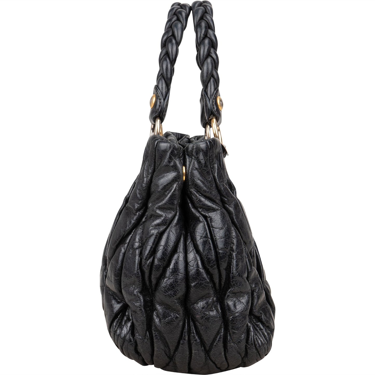 Miu Miu Quilted Leather Small City Handbag