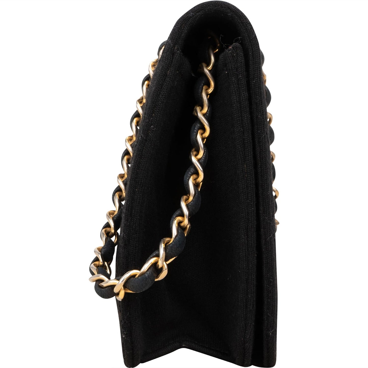 Chanel Quilted Cotton Medium Single Flap Shoulder Bag