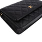 Chanel Quilted Caviar Leather Wallet On Chain Crossbody Bag