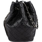 Chanel Quilted Calfskin CC Chain Drawstring Bucket Shoulder Bag