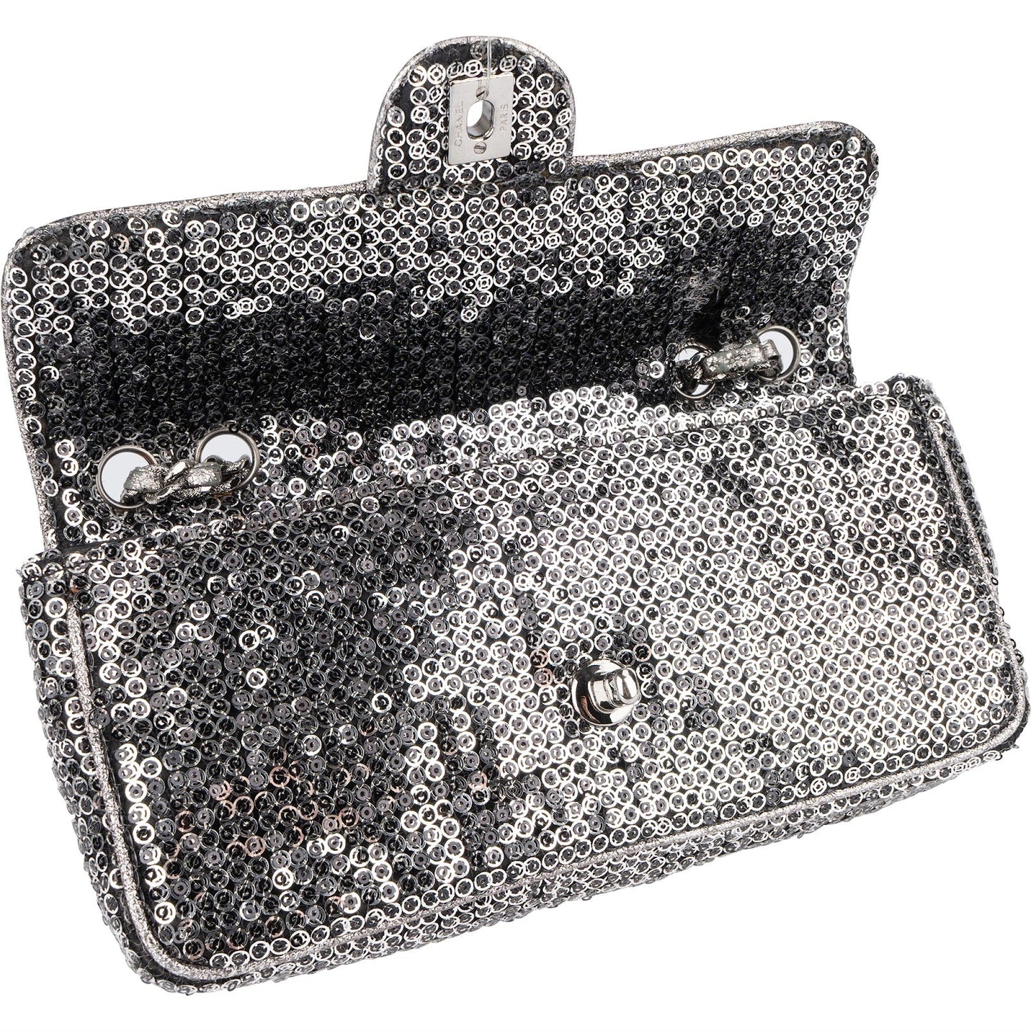 Chanel Sequin Single Flap Crossbody Bag