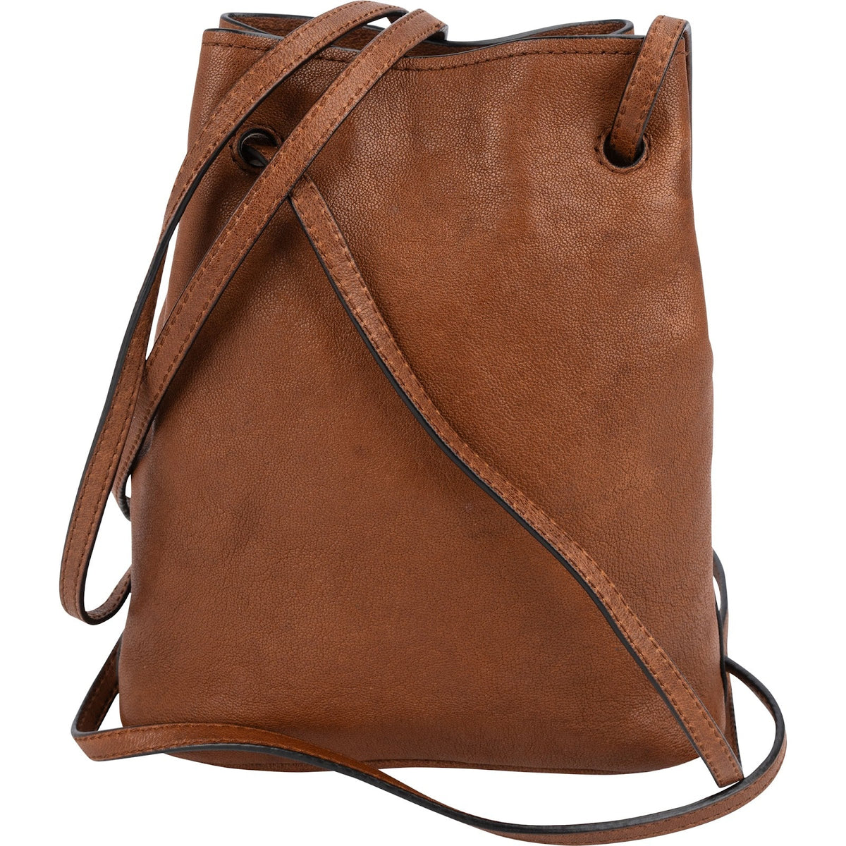 Miu Miu Calfskin Leather Mini Drawstring Bucket Crossbody Bag