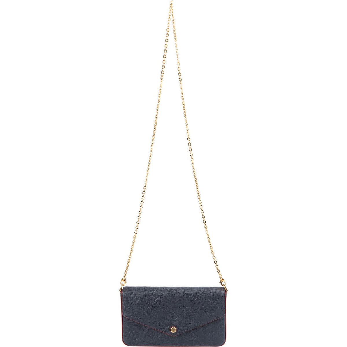 Louis Vuitton Leather Monogram Empreinte Félicie Pochette Crossbody Bag