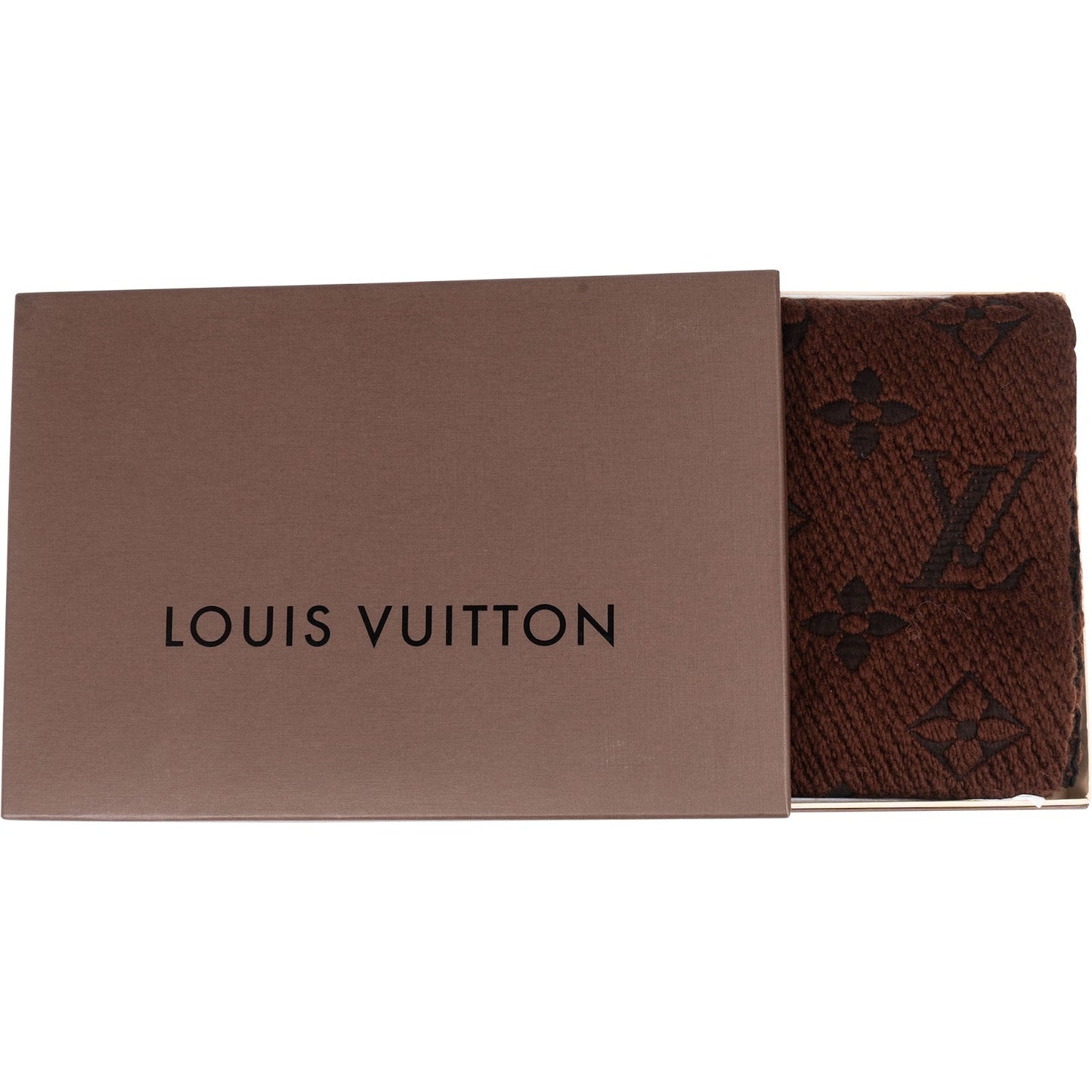 Louis Vuitton Wool Monogram Logomania Schal Scarf