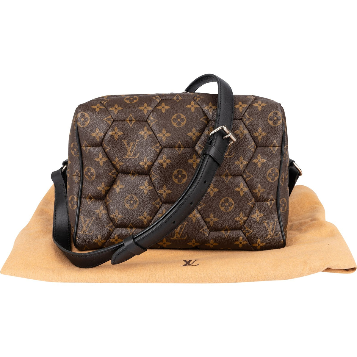 Louis Vuitton Monogram Macassar Hexagon Neo Trocadero Crossbody Bag