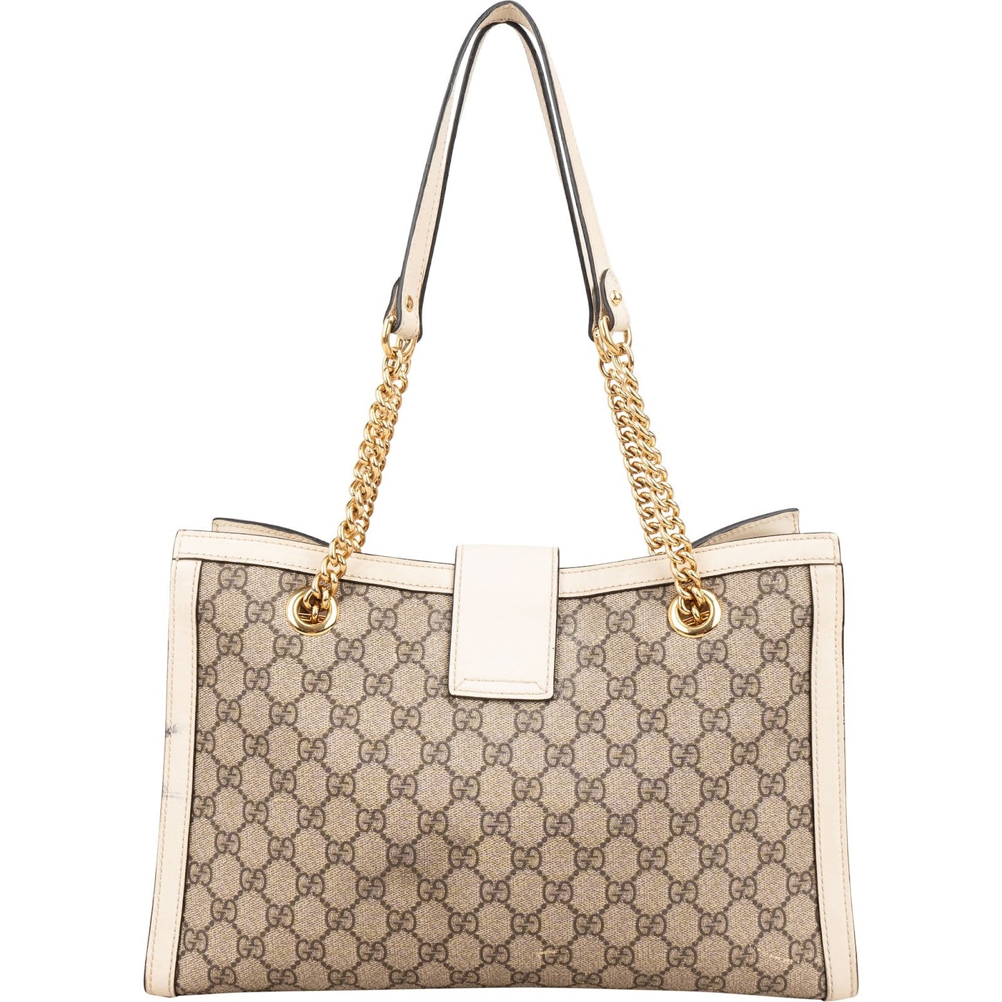 Gucci Monogram GG Supreme Medium Padlock Shoulder Bag