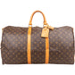 Louis Vuitton Monogram Canvas Keepall 55 Bandoulière Travel Bag