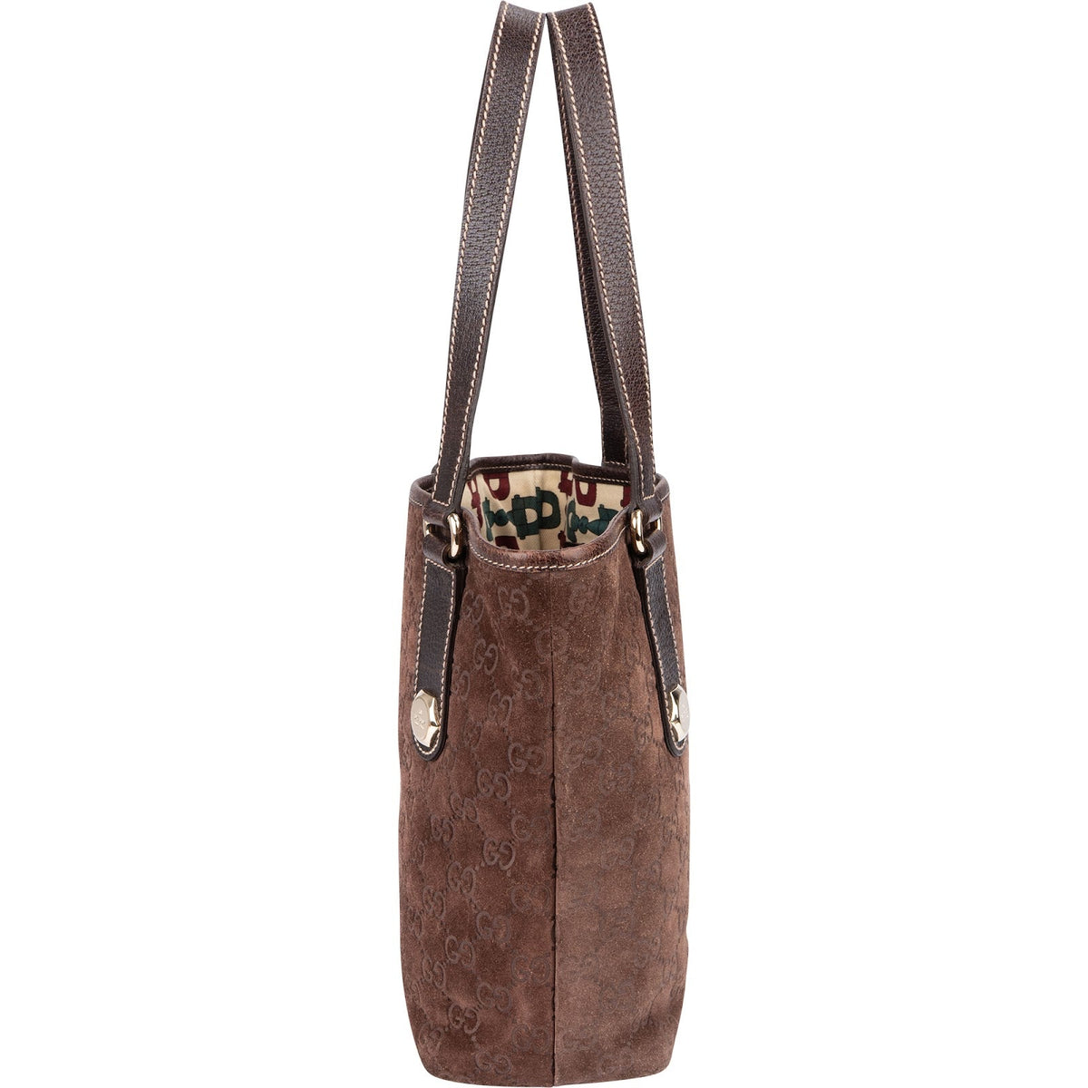 Gucci Tote aus geprägtem GG Wildleder – Ansicht 5