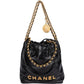 Chanel 22 Stitching Lambskin Small Drawstring Crossbody Bag