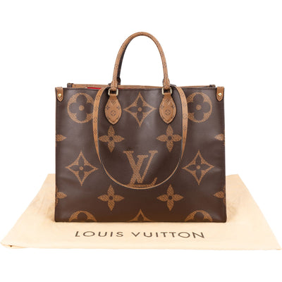 Louis Vuitton Monogram Giant Reverse Canvas OnTheGo GM Shoulder Handbag