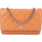 Chanel Quilted Caviar Leather Wallet On Chain Crossbody Bag