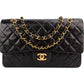 Chanel Quilted Lambskin 24K Gold Double Flap Shoulder Bag