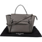 Celine Grey Leather Grained Calfskin Belt Handbag