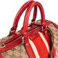 Gucci Monogram GG Canvas Vintage Web Boston Handbag