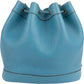 Hermès Blue Jean Togo Leather Market Bucket Shoulder Bag