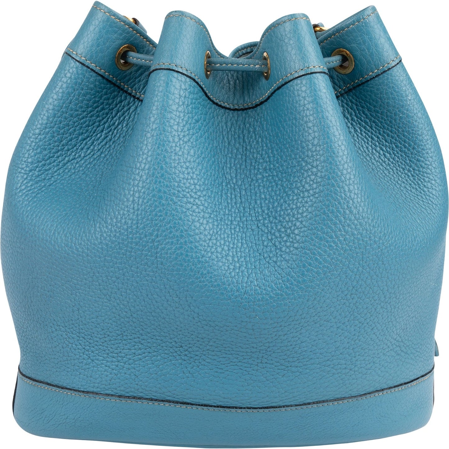 Hermès Blue Jean Togo Leather Market Bucket Shoulder Bag