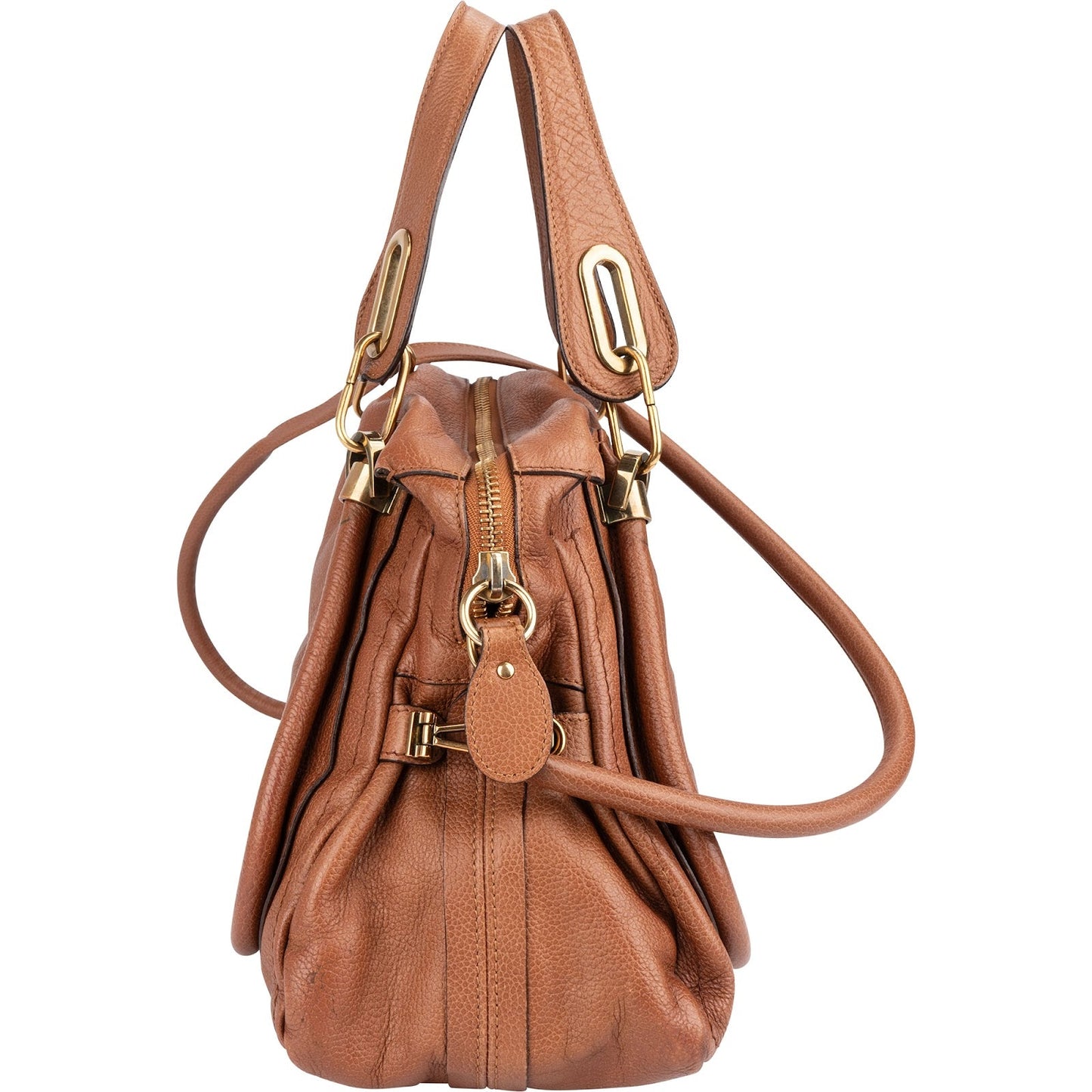 Chloé Pebbled Leather Paraty Shoulder Handbag