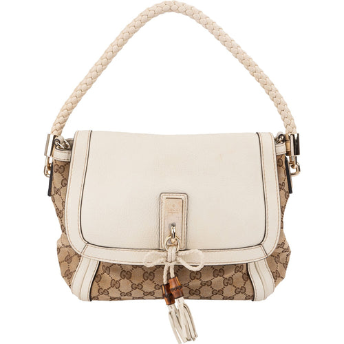 Gucci Monogram GG Canvas Bella Flap Shoulder Bag