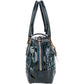 Gucci Monogram Patent Leather Horsebit Boston Handbag