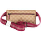 Gucci Monogram GG Pink Belt Crossbody Bag