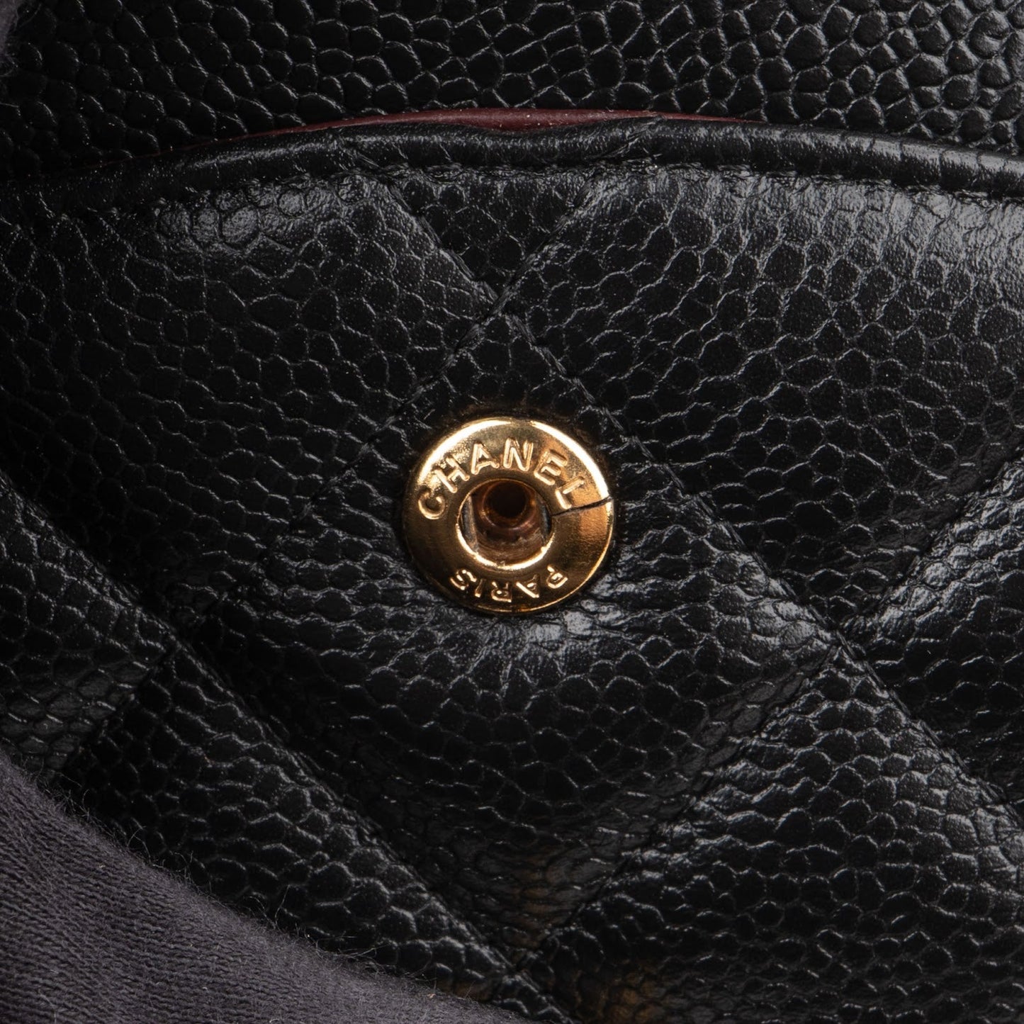 Chanel Caviar Leather Palladium Jumbo Double Flap Crossbody Bag